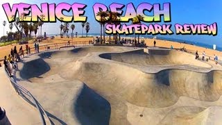 Skatepark Review Venice Beach Skatepark  Venice California [upl. by Leamse]