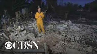 Strong winds fueling Woolsey Fire in Southern California [upl. by Fitzgerald]