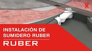 INSTALACIÓN SUMIDERO RUBER  Sifónico de perfil bajo [upl. by Arivle375]