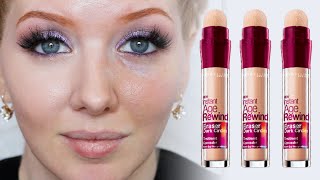 Concealer WEAR Test  Maybelline Instant Age Rewind [upl. by Ennaecarg]