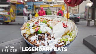 The Halal Guys Chicken And Gyro Platter Is NYC’s Most Legendary Street Food  Legendary Eats [upl. by Salomie]