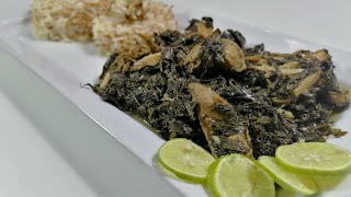 Jews Mallow With Chicken  Molokhia or Mulukhiyah  ملوخية بالدجاج [upl. by Drofnas]