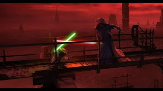 Yoda vs Darth Sidious 4K HDR  Star Wars The Clone Wars [upl. by Anirec]