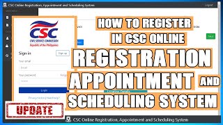 HOW TO REGISTER IN CSC ONLINE REGISTRATION APPOINTMENT AND SCHEDULING SYSTEM [upl. by Lois]