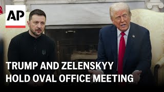 Trump and Zelenskyy hold Oval Office meeting [upl. by Ahsahs863]