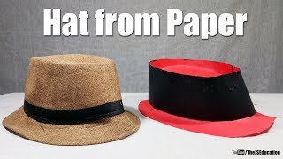 How To Make Hat from Paper  Paper Life Hack [upl. by Conover796]