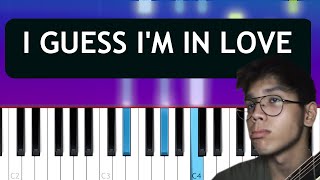 Clinton Kane  I GUESS IM IN LOVE Piano tutorial [upl. by Einafit818]