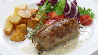 Recette  Andouillette sauce moutarde [upl. by Nylcsoj]