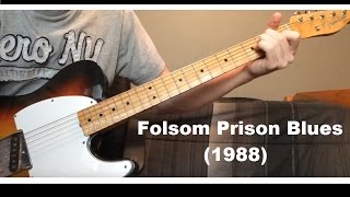 Folsom Prison Blues 1988 by Johnny Cash  Luther Perkins Instrumental [upl. by Leahcim956]