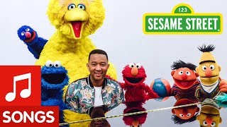 Sesame Street John Legend Come Together Song [upl. by Coats42]