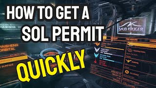 How to get a Sol Permit quickly in Elite Dangerous [upl. by Sasha153]