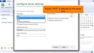 Windows Live Mail How to Configure a POP Email Account [upl. by Yand503]