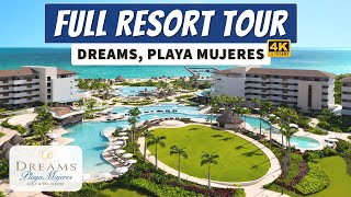 Dreams Playa Mujeres Golf amp Spa Resort  All Inclusive Family Resort  Full Walkthrough Tour 4K [upl. by Verna]