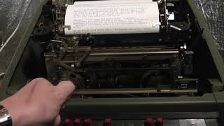 RTTY on the Teletype Model 28 KSR [upl. by Kristianson]