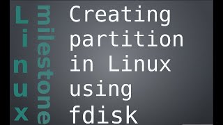 Creating partition in Linux using fdisk [upl. by Nnylyam]