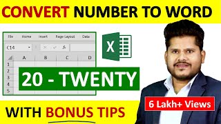 How To Convert Number To Words in Excel HINDI  Using SpellNumber Formula [upl. by Ellehc]