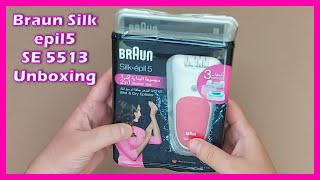 Braun Silk Epil 5 SE 5513 Epilator Unboxing [upl. by Acinorahs325]