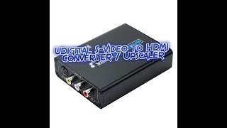 Udigital RCA Svideo to HDMI Converter Upscaler Review by Rival Boss [upl. by Abelard]