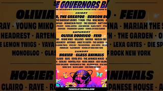 2025 Governors Ball lineup [upl. by Bannasch]