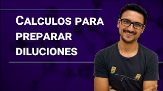 Cálculos para hacer diluciones [upl. by Ynavoj]