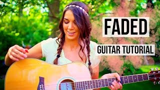 Faded  Alan Walker  Fingerpicking  Strumming Guitar Tutorial [upl. by Fleeta]