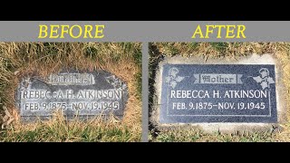 Headstone Cleaning Tutorial [upl. by Rydder]