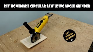 Diy Homemade circular saw  Angle grinder Hack  DIY  GKs Wooden Workshop [upl. by Erdeid]