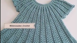 How to crochet baby frock new design [upl. by Oriaj]