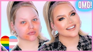 FEMINIZING Makeup Hacks  Transgender Tutorial  NikkieTutorials [upl. by Margo833]