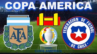 Argentina vs Chile 11  Copa America 2021  140621  Partido Completo HD [upl. by Nahtnanhoj]