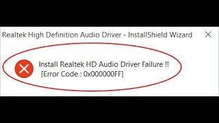 Fix Install Realtek HD Audio Driver Failure in windows 10 [upl. by Rora]