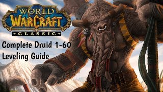 Druid Classic WoW leveling Guide  Class quests Macros Addons Mobility Stats [upl. by Anirav]