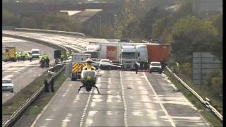 At least seven dead in horrific M5 motorway smash [upl. by Filberto]