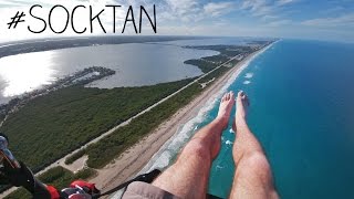 Flying Over The Beach On My Paramotor [upl. by Lada392]