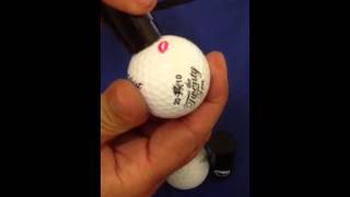 Golf Ball Stamp stampyourballscom [upl. by Ardisj]