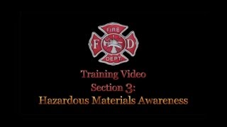 Section 3 Hazardous Materials Awareness [upl. by Teryl]