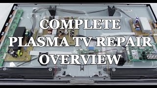 Plasma TV Repair Tutorial  Common Symptoms amp Solutions  How to Fix Plasma TVs [upl. by Initirb]