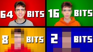 64 bits 32 bits 16 bits 8 bits 4 bits 2 bits 1 bit except its an acapella [upl. by Allez]