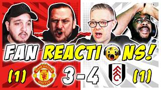 MAN UTD FANS FURIOUS 🤬 REACTION TO MAN UTD 3 11 4 FULHAM  FA CUP FAN REACTIONS [upl. by Zaccaria636]