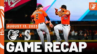 Orioles vs Mariners Game Recap 81323  MLB Highlights  Baltimore Orioles [upl. by Adnawuj509]