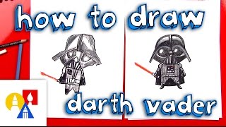 How To Draw A Cartoon Darth Vader [upl. by Clements]