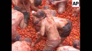 Spain  Tomato festival [upl. by Alvera]