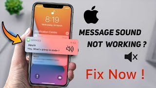 iPhone Message Notification Sound Not Working  Muting Text Conversations FIX [upl. by Semadar]