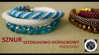 Sznur szydełkowokoralikowy  podstawy  tutorial [upl. by Neuburger]