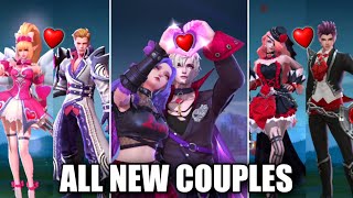 ALL NEW 27 COUPLES IN MOBILE LEGENDS 2021 [upl. by Alurd]