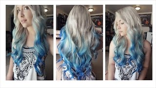 How I Dyed My Hair Blue Ombre Balayage [upl. by Alita]