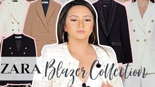 Zara Blazer Collection  How and When I Wear My Blazers [upl. by Rhyner12]