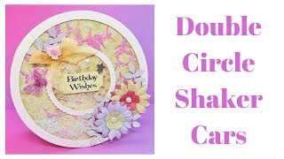 Double Circle Shaker Card  Mixed Up Craft [upl. by Jempty13]