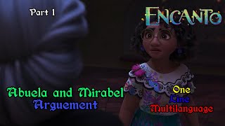 Encanto  Abuela and Mirabel Argument OneLine Multilanguage  Part 1 [upl. by Aiouqes]