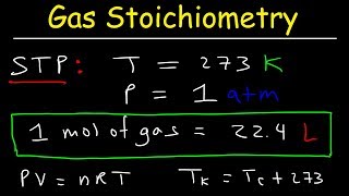 Gas Stoichiometry Problems [upl. by Bambie]